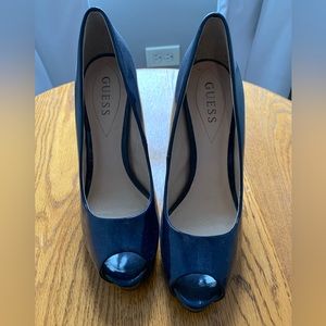 Guess Blue Patent Leather pumps. Size 9